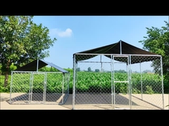 10x10x6ft Steel Dog Kennel Galvanized Chain Link Dog Run Kennel (Стальная собачная питомница с оцинкованной цепью)