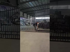 Высококачественная дверь трубчатая стальная ограда Простая и элегантная 2м*1,8м дверь