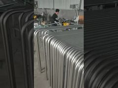 Барьер для контроля толпы из нержавеющей стали, анти-подъем, прочный, для безопасности дорожного движения