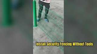 Fast Tool Free 3D V Mesh Security Fencing Installation