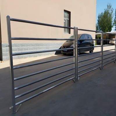 Medium-Duty Heat Treated Galvanized 6-Foot Livestock Farm Fence Panel