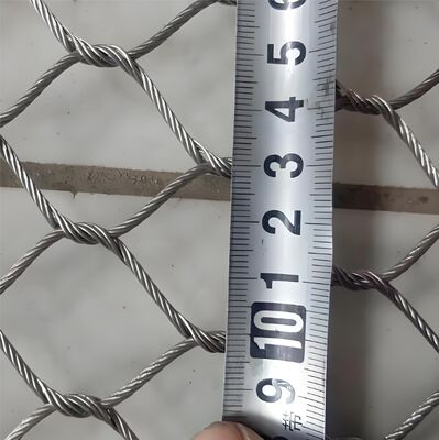 304 Stainless Steel Wire Rope Mesh with 7x19 Weave Style for Durable and Rust-Proof Protective Fencing