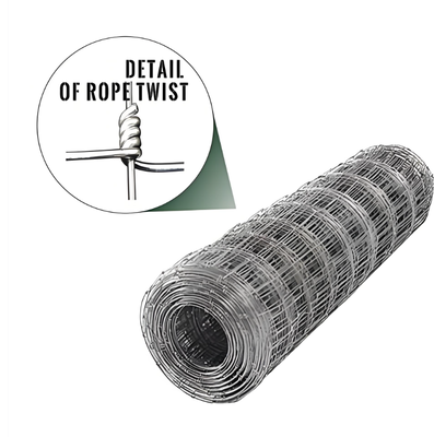 2.0mm Wire Galvanized Grassland Field Fence Hinge Joint 1.2m Height 50m Length Agricultural Netting