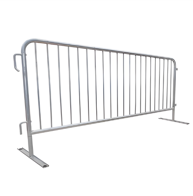 Hot Dip Galvanized Crowd Control Barrier Height 1m Length 2m Heavy Duty Temporary Fencing for Event Safety