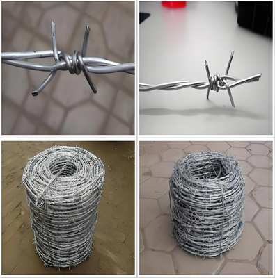 BTO-22 Galvanized Razor Barbed Wire with 14 Gauge High Tensile Strength and 450mm Coil Diameter for Security Fencing