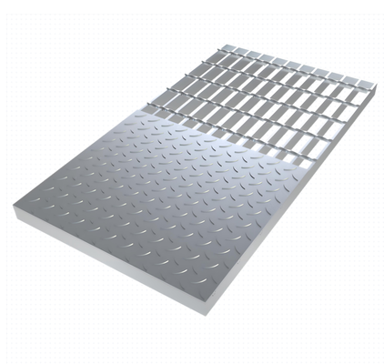 ASTM A1011 Galvanized Sheet Steel Grating Anti Rust Drainage Trench Cover 30mm