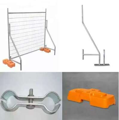 Оцинкованные металлические временные ограждения для тяжелых условий эксплуатации 2,1*2,4 м для рынка Австралии