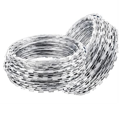 Stainless Steel CBT-65 Razor Security Barbed Wire Coil Corrosion Resistant For Coastal Farm