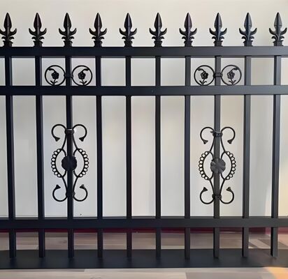 Durable Welded Tubular Steel Fence Easy Installation Perimeter Fencing