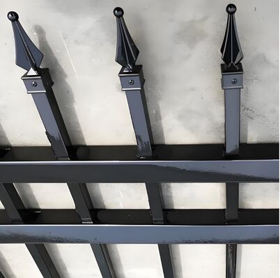 Трубчатый стальной забор коммерческого класса, высокий уровень безопасности, защита от кражи, забор для собственности